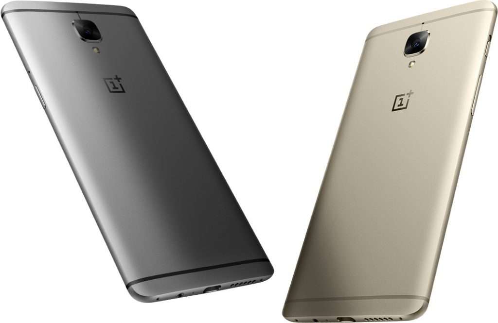 OnePlus 3 Colors Gold and Grey
