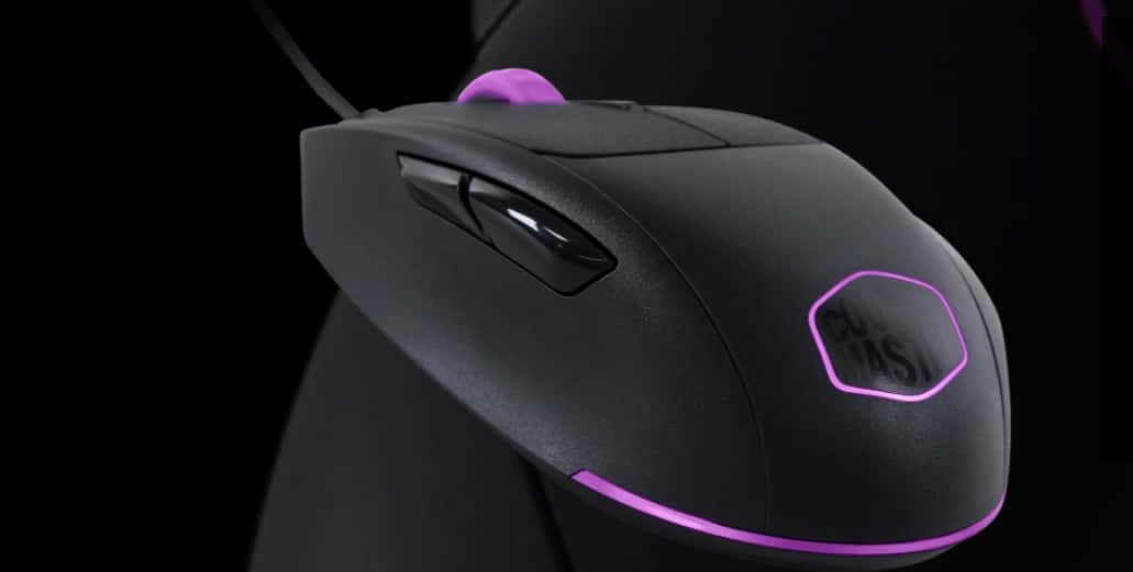 MM520 Cooler Master MM 520 RGB Purple Black Background