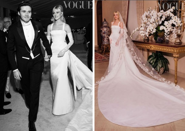 In a Sumptuous Valentino Gown, Nicola Peltz Marries Brooklyn Beckham.