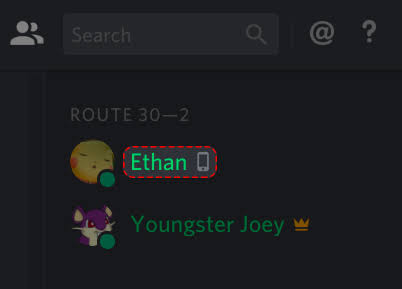 What does green phone symbol mean Discord? Different discord features.