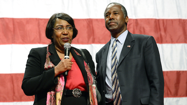 Ben Carson Holds Campaign Rally In Anaheim