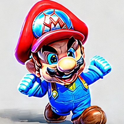 Mario 3D stylized game character (Super Mario Series)