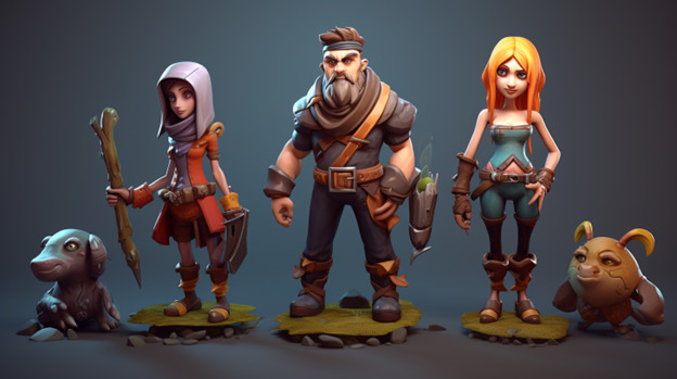 Rig process of stylized 3D character