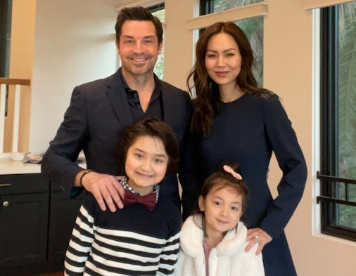 Brennan-Elliot-and-wife-Camilla-Row-with-their-children