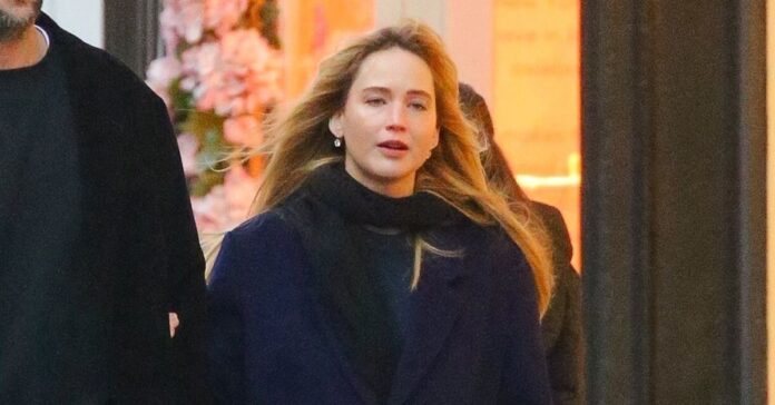 *EXCLUSIVE* Jennifer Lawrence seen for the First Time after Giving Birth to Baby No. 2 with husband Cooke Maroney in NYC